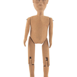 Appraisal: Edgar Tolson Kentucky - Figure with Articulated Limbs carved wood