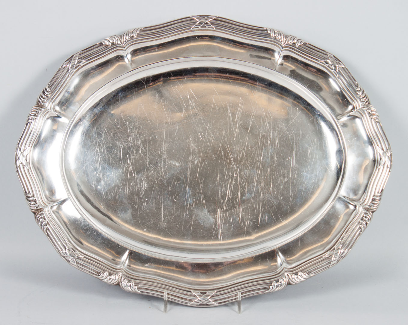 Appraisal: French sterling silver oval platter Odiot Paris late th century