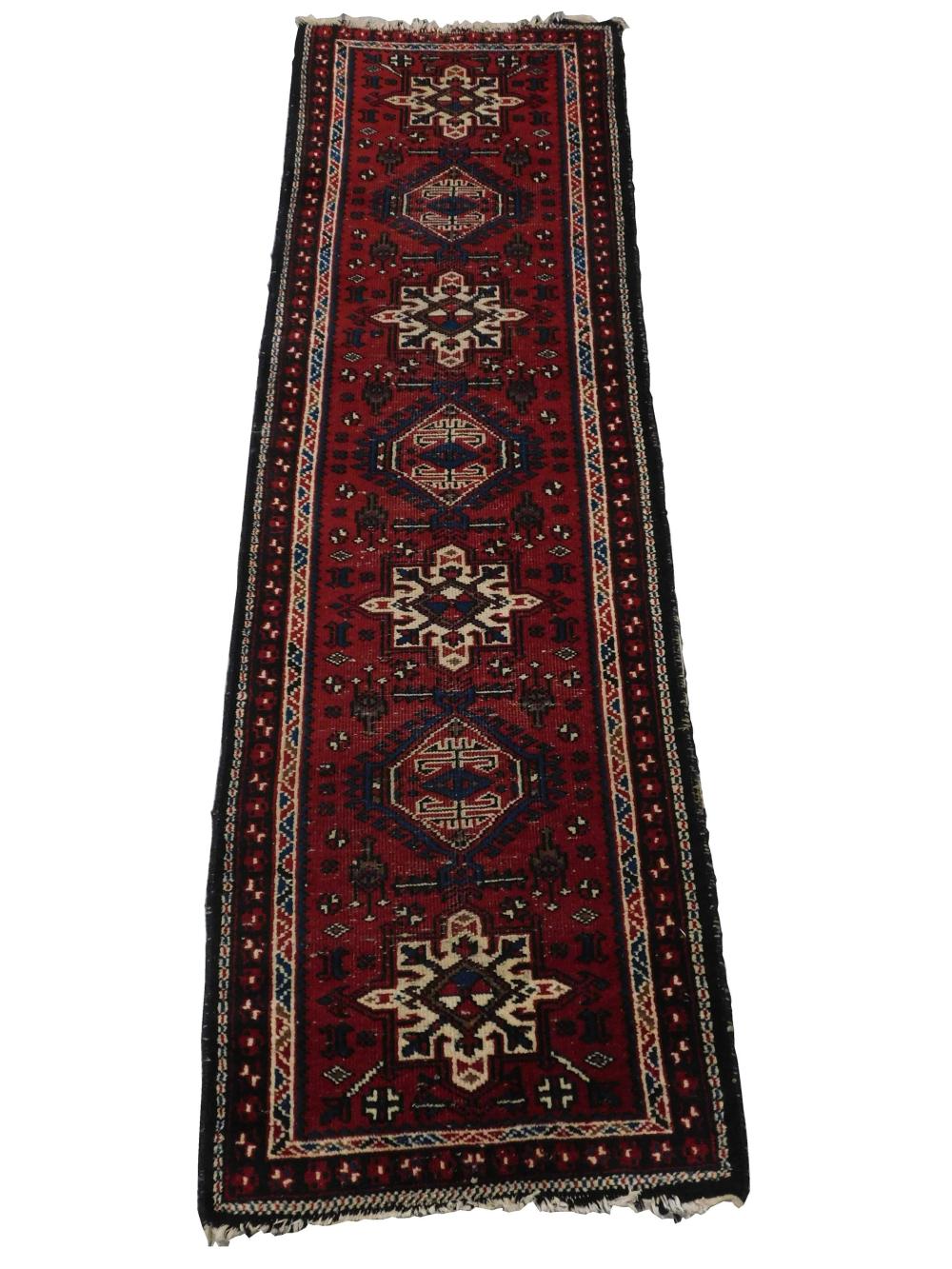 Appraisal: RUG Semi Antique Persian Runner Karada Design wool on cotton