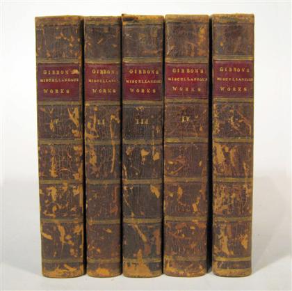 Appraisal: vols Gibbon Edward The Miscellaneous Works London John Murray A