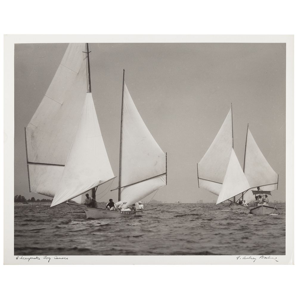 Appraisal: A Aubrey Bodine Chesapeake Log Canoes American - Gelatin silver