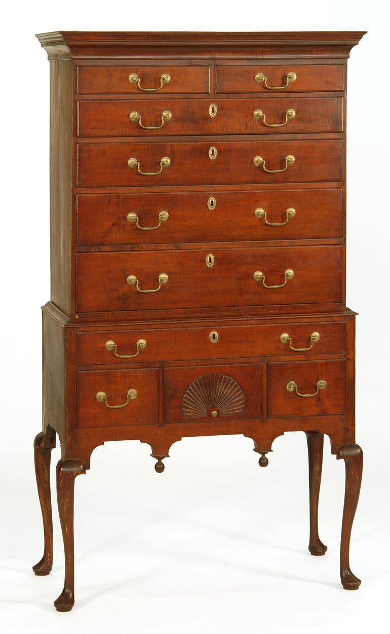 Appraisal: ANTIQUE AMERICAN QUEEN ANNE HIGHBOY Rhode Island or Southeastern Massachusetts