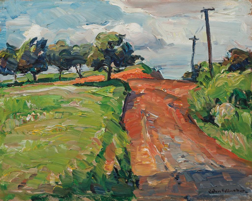 Appraisal: JOHN FULTON FOLINSBEE American - Spring Road oil on masonite