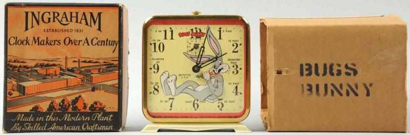 Appraisal: Bugs Bunny Character Alarm Clock Circa Made by Ingraham Working