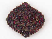 Appraisal: An antique Bohemian garnet pendant approx x cm