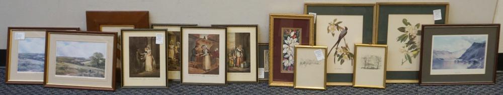 Appraisal: Group of Assorted Framed Artworks Predominantly Offset Prints Frame of