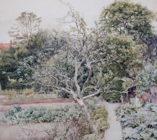 Appraisal: ELLEN BURTON -c The cottage garden and the country stream