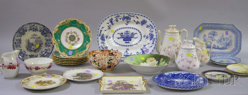 Appraisal: Approximately Twenty-five Pieces of Victorian China including a Staffordshire Hudson