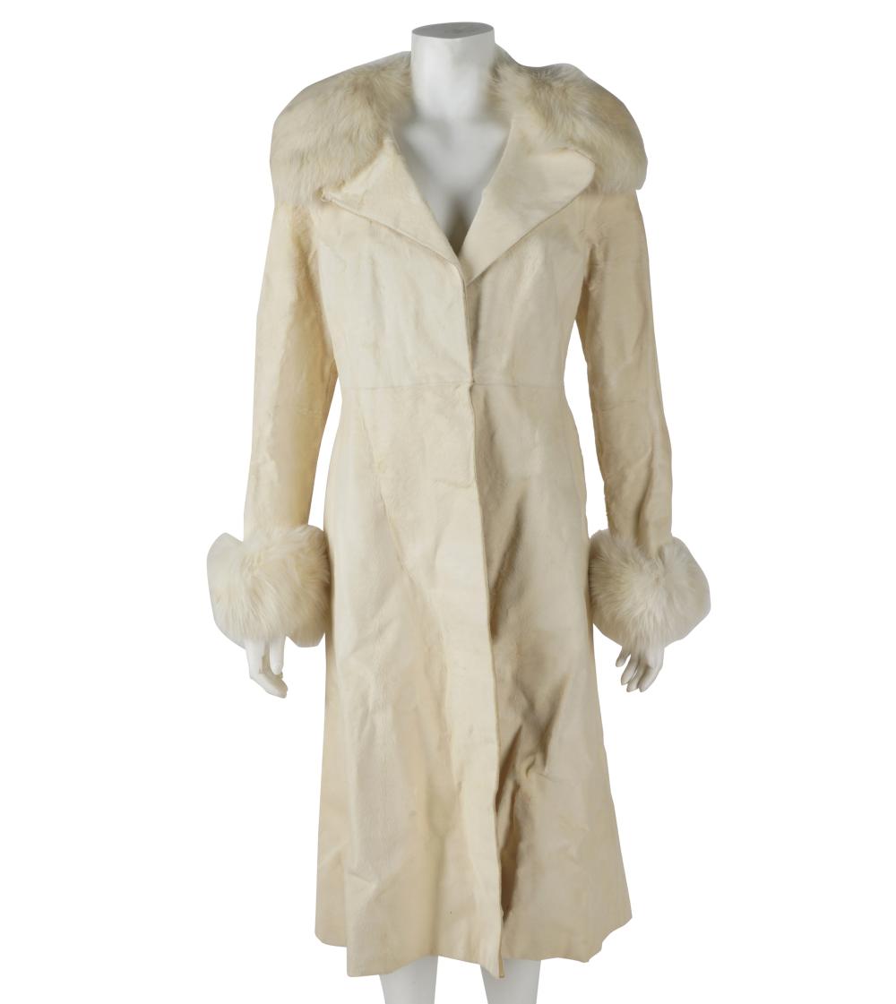 Appraisal: MAXWELL CROFT LONDON FUR COATMaxwell Croft London inches shoulder to