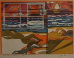 Appraisal: John Aland born Heatwaves - Nocturne screenprint signed and dated