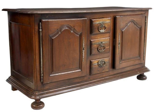 Appraisal: French Provincial oak sideboard early th c having three centered