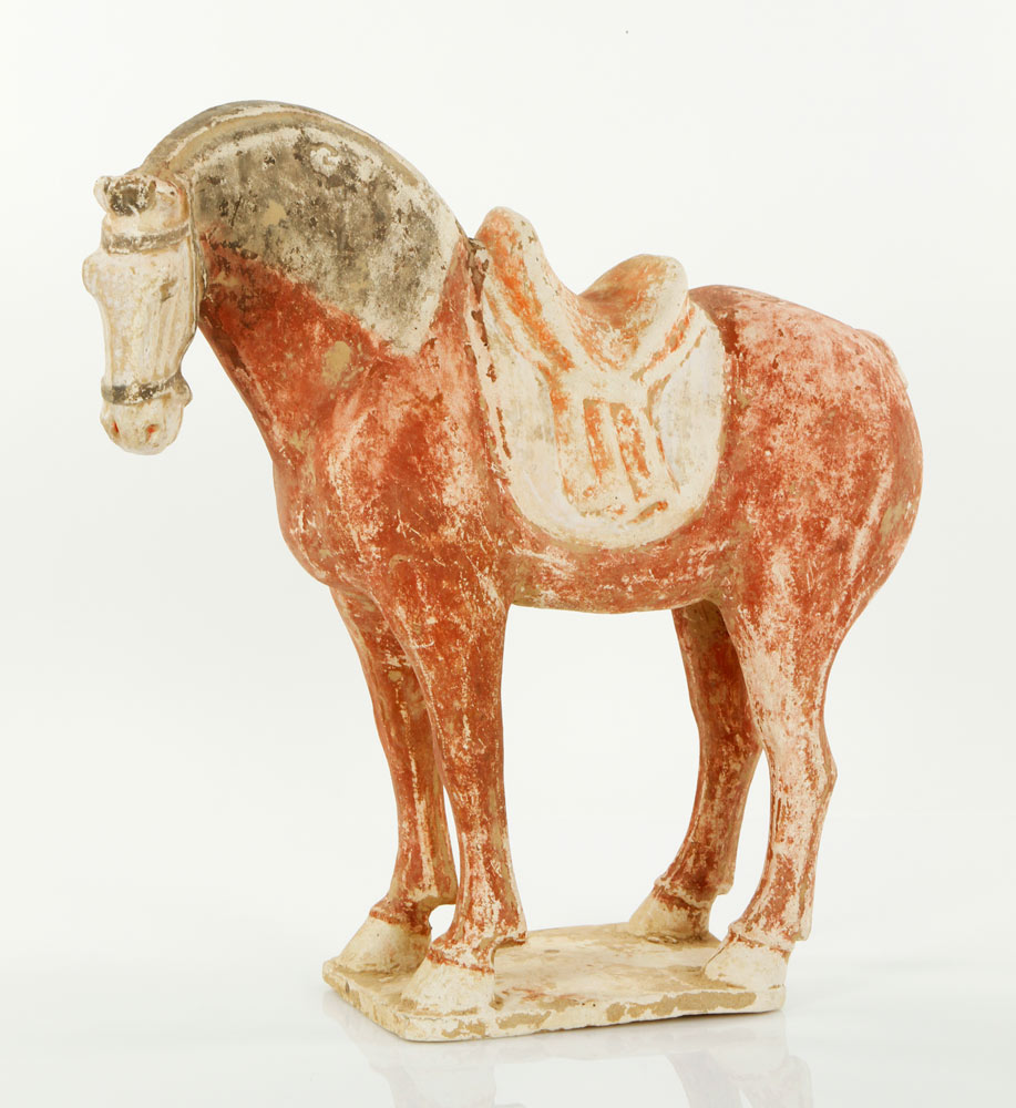 Appraisal: - Chinese Horse Horse China Tang dynasty style h x