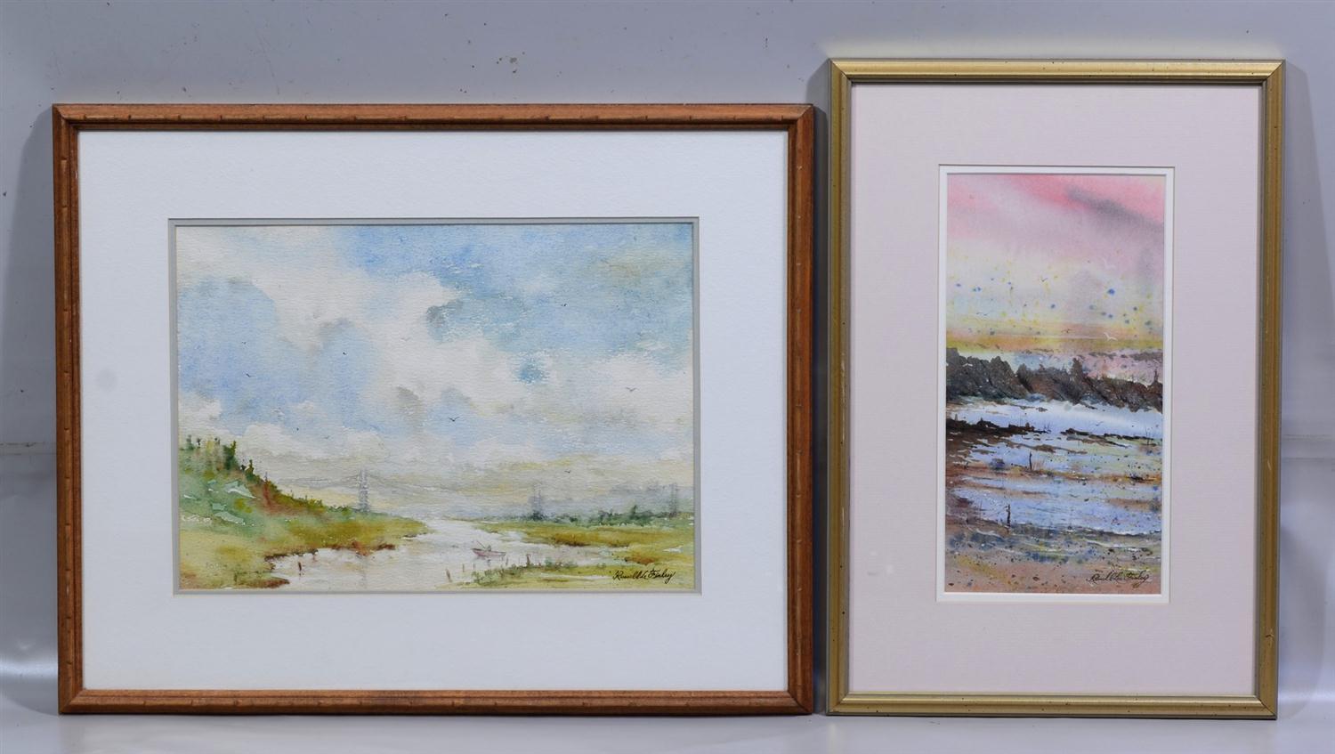 Appraisal: Russell Lee Finley American DE th Century watercolor Shore at