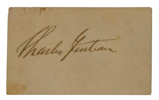 Appraisal: GUITEAU Charles Clipped Signature N p n d Large signature