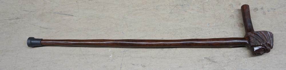 Appraisal: Carved Wood Walking Stick Cane L in cm