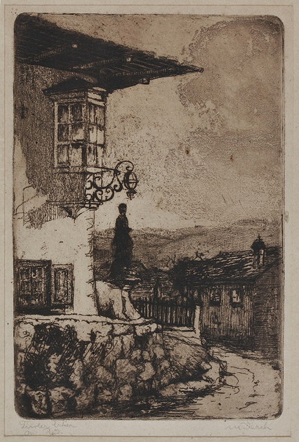 Appraisal: M LERCH 'Tiroler Leben' etching indistinctly signed and titled in