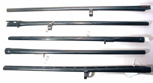 Appraisal: A lot of five shotgun barrels Comprising Winchester Model ga