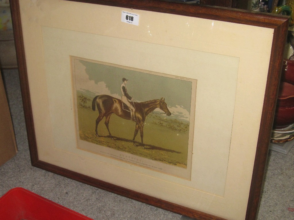 Appraisal: Framed print of a racehorse 'Ayrshire'