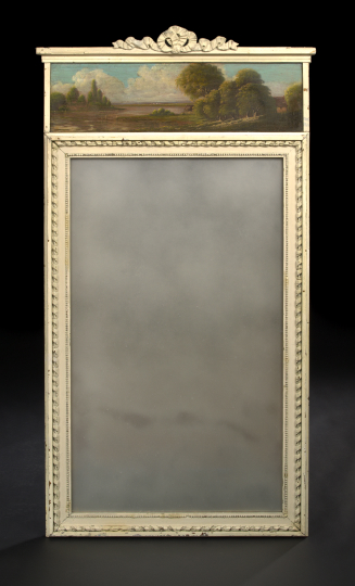 Appraisal: Louis XVI-Style Polychromed Trumeau early th century the rectangular plate