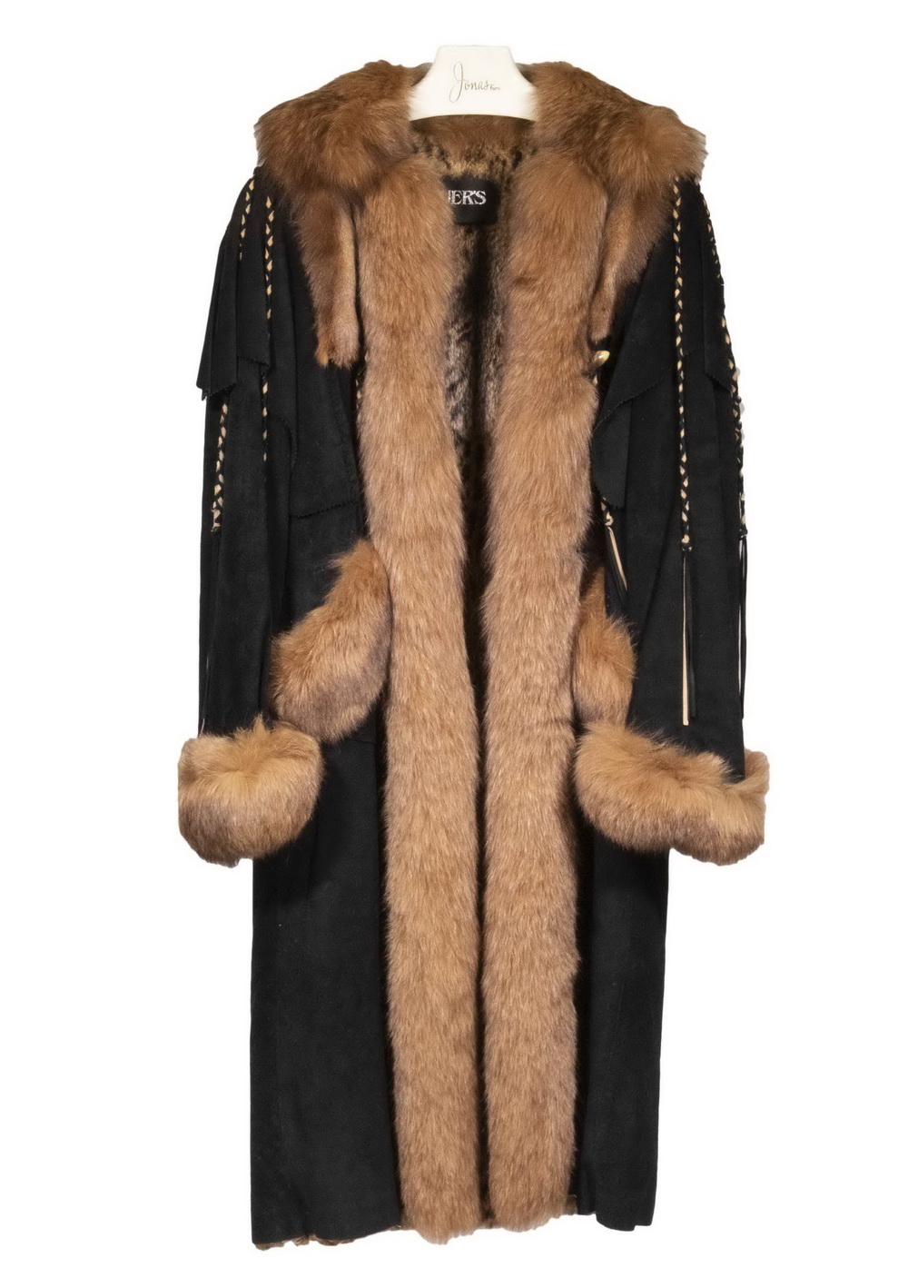 Appraisal: EARLY 'S HIGH FASHION FUR COAT WITH AUER'S LABEL Three-Quarter