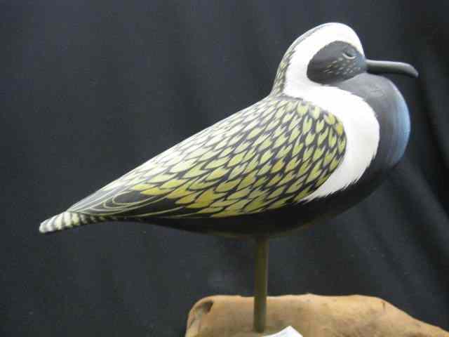 Appraisal: Gary Crossman Carved Painted Shorebird '' tall