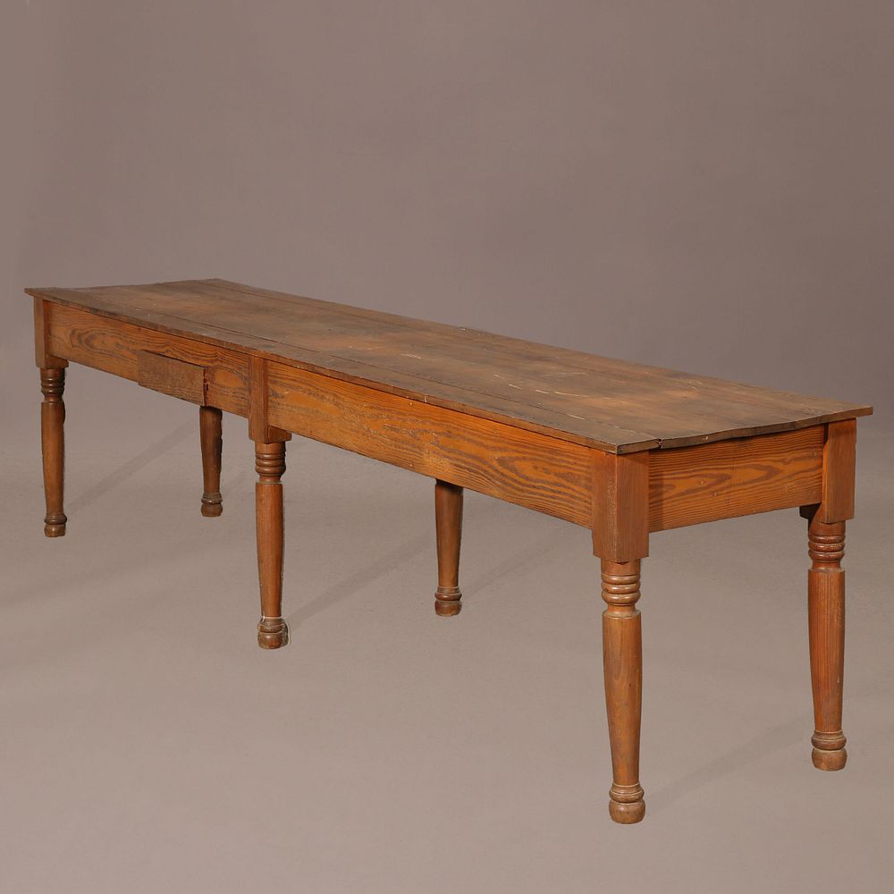 Appraisal: American Long Library Table th Century American Long Library Table