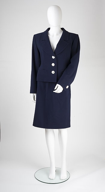 Appraisal: An Yves Saint Laurent Rive Gauche navy skirt suit the