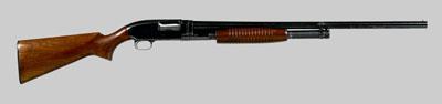 Appraisal: Winchester ga pump shotgun serial number mahogany stock permit FFL