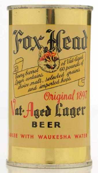 Appraisal: Fox Head Vat Aged Lager Flat Top Beer Can -