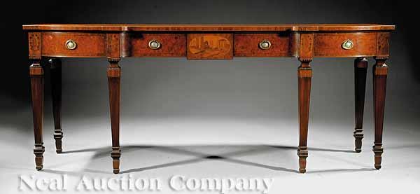 Appraisal: An Edwardian Inlaid Mahogany Sideboard in the Adam Taste c