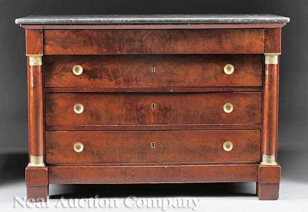 Appraisal: A French Empire Mahogany and Ormolu-Mounted Commode early th c