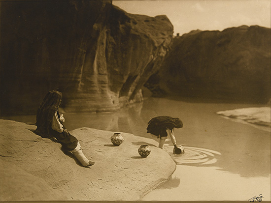 Appraisal: CURTIS EDWARD S - At the Well of Acoma Sepia-toned