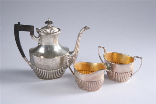 Appraisal: WATSON COMPANY THREE-PIECE STERLING COFFEE SERVICE early th century Exemplar