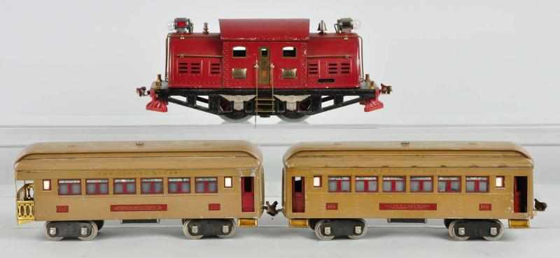 Appraisal: Lionel No Electric Passenger Train Set Description American Standard gauge