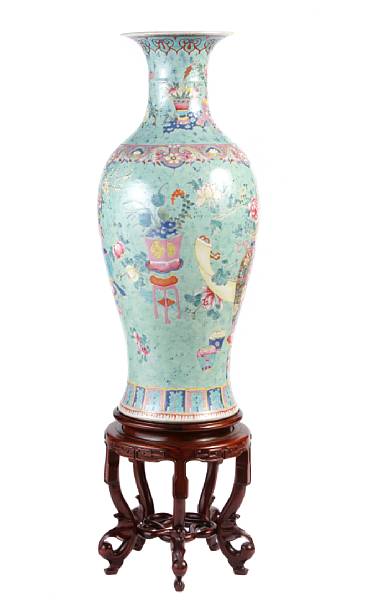 Appraisal: A pair of Chinese porcelain baluster vases decorated with urns