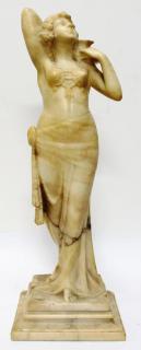 Appraisal: Orientalist Carved Marble Figure of a Slave Girl th century