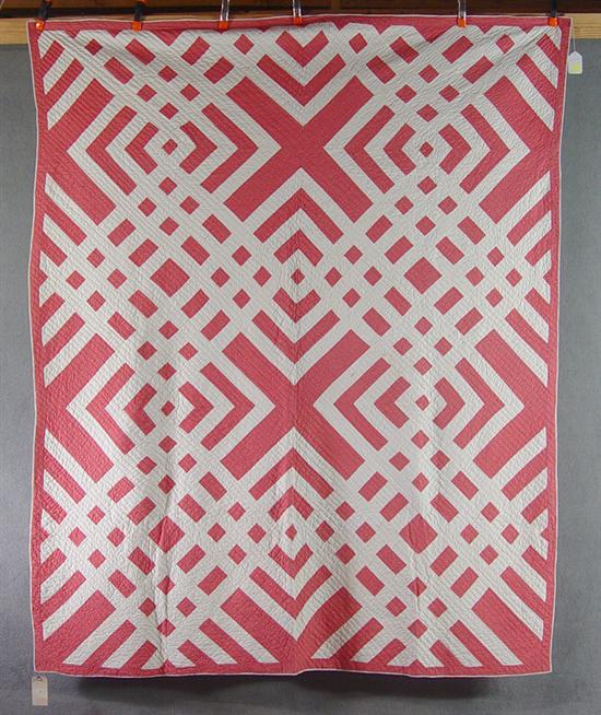 Appraisal: Wythe County Virginia Pieced Quilt Late th Century Cotton fabric