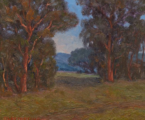 Appraisal: DENNIS WESTERLING AMERICAN B x California Trees Heavy impasto oil