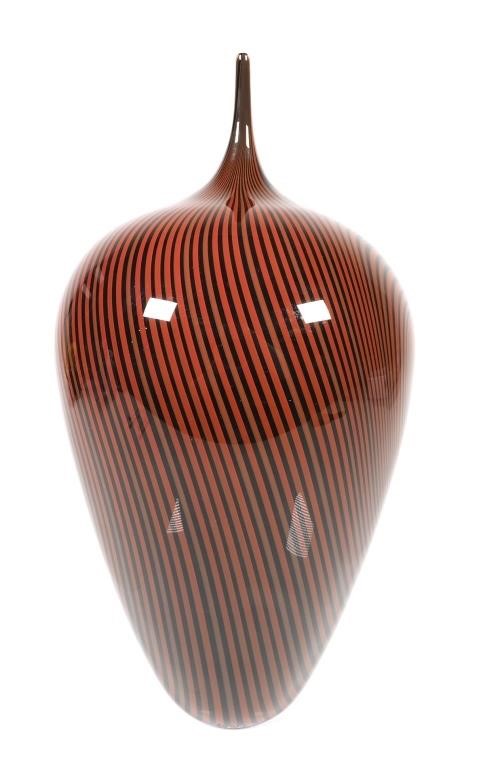 Appraisal: JEFF HOLMWOOD ART GLASS SCULPTUREFine contemporary glass sculpture dated by