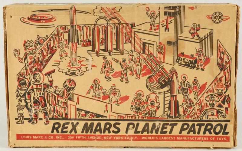 Appraisal: Marx Rex Mars Planet Patrol Play Set Description Scarce and