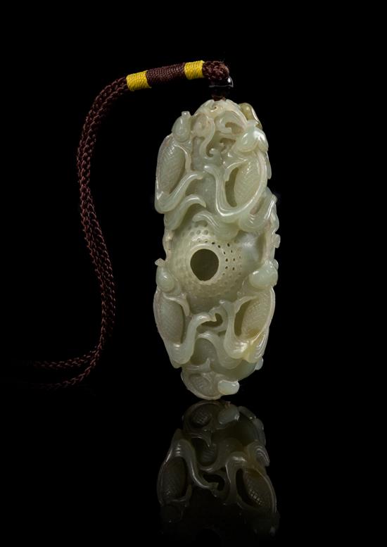 Appraisal: Sale Lot A Carved Jade Toggle of a celadon stone