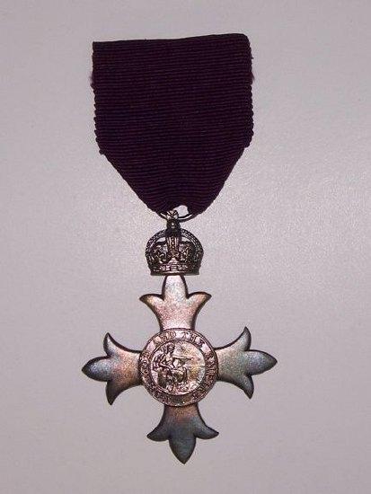 Appraisal: A George V MBE incorrectly cased