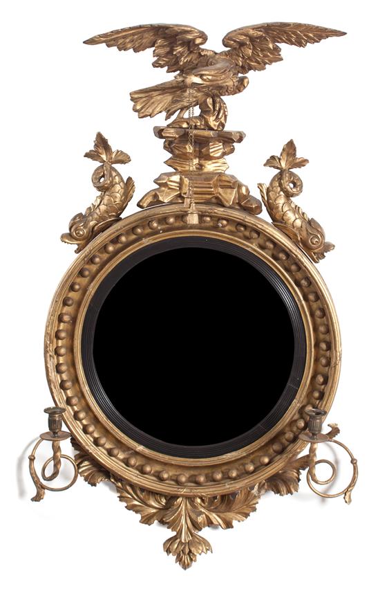 Appraisal: Sale Lot An English Regency Convex Mirror early th century