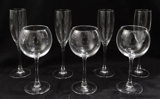 Appraisal: Sale Lot A Set of Glassware consisting of champagne flutes