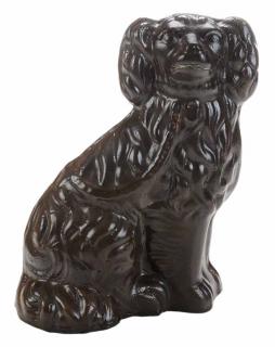 Appraisal: Stoneware Spaniel Figure probably Anna Pottery Anna Illinois aka Kirkpatrick