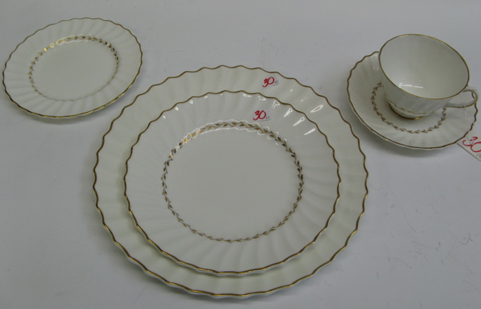 Appraisal: FORTY-SEVEN PIECE ROYAL DOULTON FINE CHINA in the Adrian pattern