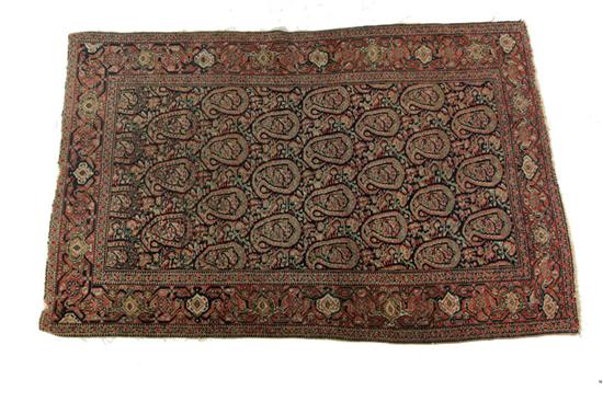 Appraisal: ORIENTAL RUG Iran ca Mahal with serebend pattern on blue