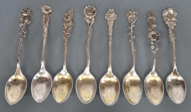 Appraisal: lot of Reed Barton Harlequin sterling silver demitasse spoons designed