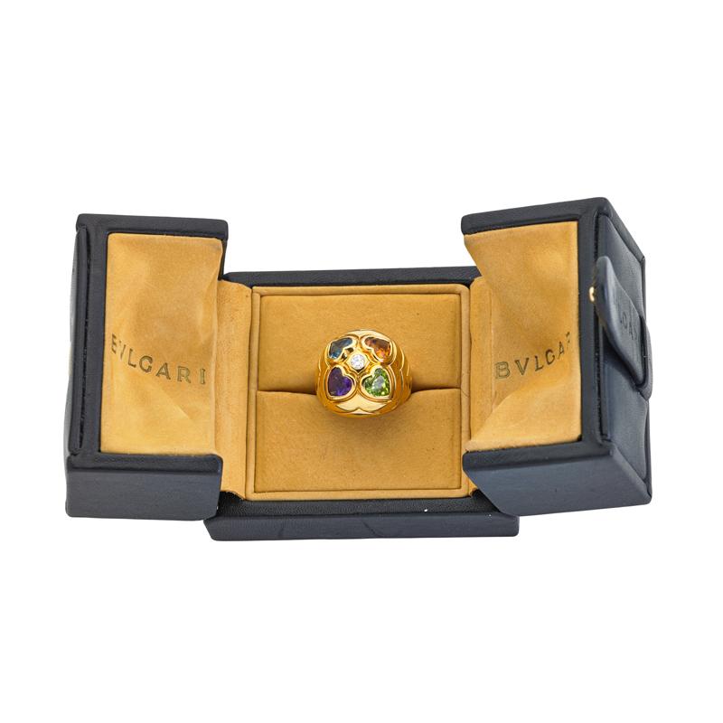 Appraisal: BULGARI MULTIGEM K GOLD CUPIDO RING Condition Report