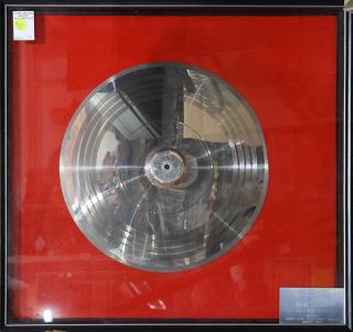 Appraisal: James Brown Silver Record appreciation award from WHBQ TV Memphis